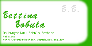 bettina bobula business card